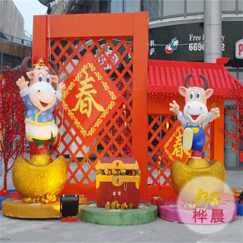 玻璃鋼雕塑商業(yè)廣場美陳售樓處展示區(qū)擺件步行街裝飾品戶外動物熊